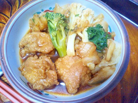 やわらか♡鶏の唐揚げ&白菜・ブロ・カリの旨煮♡